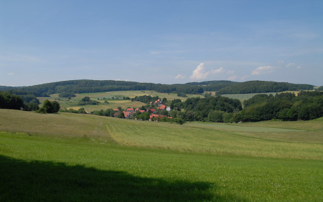 Abwechslungsreiche Landschaft im nordhessischen Knüllgebirge. Foto: C. Gelpke